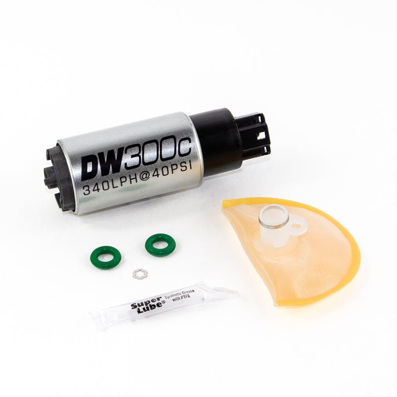 DeatschWerks 340lph DW300C Compact Fuel Pump w/ 06-11 Civic Set Up Kit (w/o Mounting Clips) - Crew Original