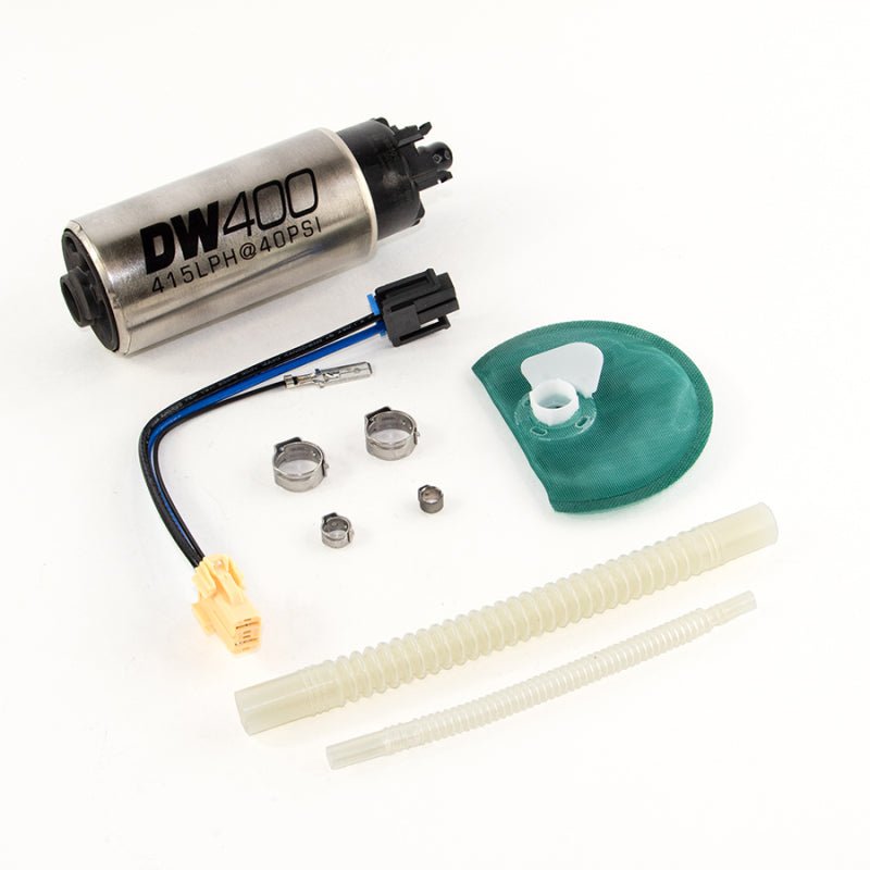 DeatschWerks 415LPH DW400 Fuel Pump w/9-1047 Install Kit 15-17 Ford Mustang V6/GT w/ 1/8in Venturi - Crew Original