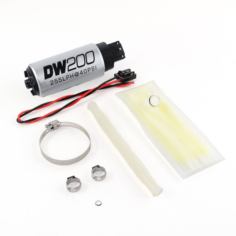 DeatschWerks 92-95 BMW E36 325i DW200 255 LPH In-Tank Fuel Pump w/ Install Kit - Crew Original