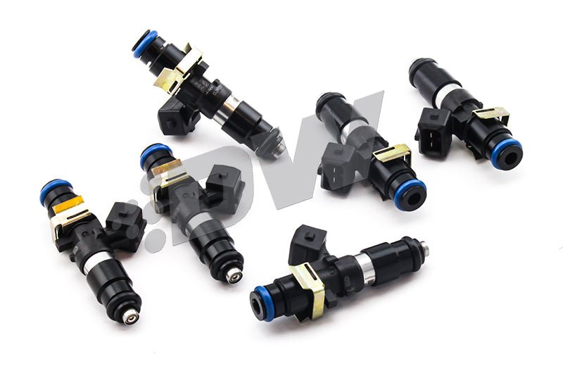 DeatschWerks 93-98 Toyota Supra TT (14mm O-Ring for Top Feed) Bosch EV14 1200cc Injectors (Set of 6) - Crew Original