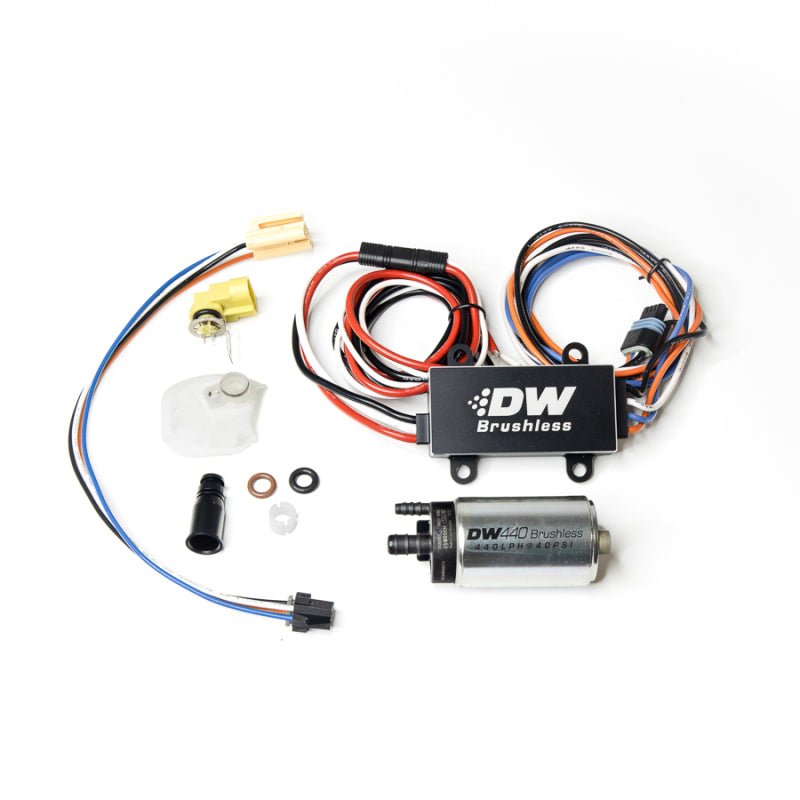 DeatschWerks DW440 440lph Brushless Fuel Pump Single/Dual Controller w/ Install Kit 08-14 Subaru WRX - Crew Original