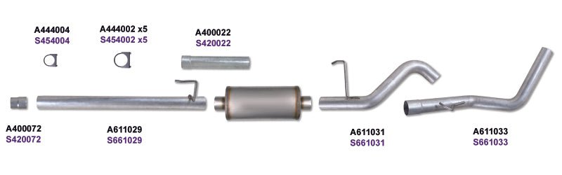 Diamond Eye KIT 3in CB SGL GAS AL FORD 5.4L F150 04-08 - Crew Original