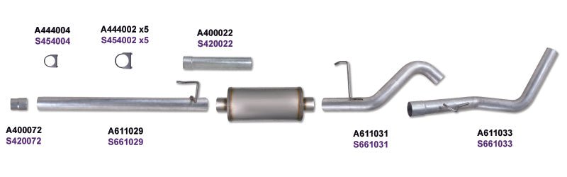 Diamond Eye KIT 3in CB SGL GAS AL FORD 5.4L F150 04-08 - Crew Original