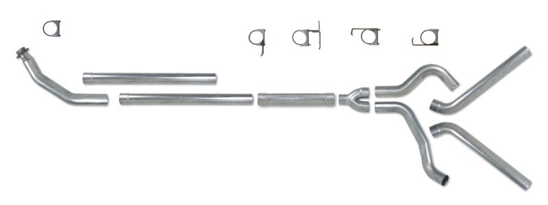 Diamond Eye KIT 4in TB MFLR RPLCMENT PIPE DUAL AL: 94-02 DODGE CUMMINS 5.9L - Crew Original