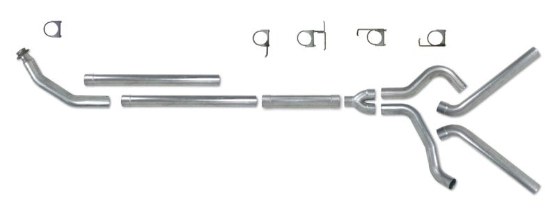 Diamond Eye KIT 4in TB MFLR RPLCMENT PIPE DUAL AL: 94-02 DODGE CUMMINS 5.9L - Crew Original