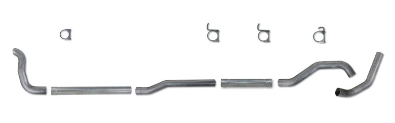 Diamond Eye KIT 4in TB MFLR RPLCMENT PIPE SGL AL: 2-WHEEL DRIVE ONLY 89-93 DODGE CUMMINS 5.9L - Crew Original