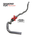Diamond Eye KIT 4in TB MFLR RPLCMENT PIPE SGL AL: 89-93 DODGE CUMMINS 5.9L - Crew Original