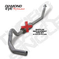 Diamond Eye KIT 4in TB MFLR RPLCMENT PIPE SGL AL: 94-02 DODGE CUMMINS 5.9L - Crew Original