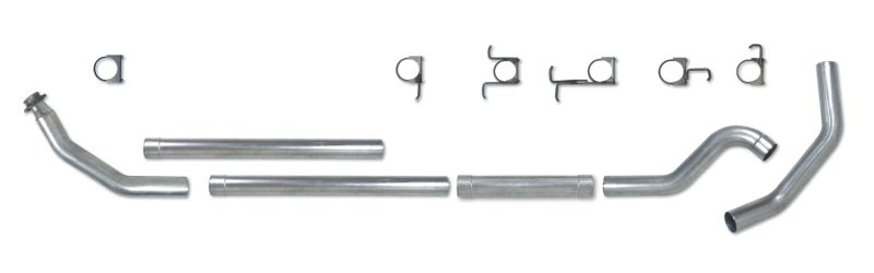 Diamond Eye KIT 4in TB MFLR RPLCMENT PIPE SGL AL: 94-02 DODGE CUMMINS 5.9L - Crew Original