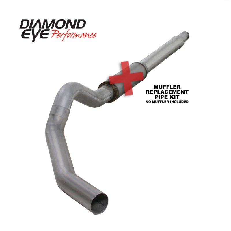 Diamond Eye KIT 5in CB MFLR RPLCMENT PIPE SGL AL: 03-07 FORD 6.0L F250/F350 - Crew Original
