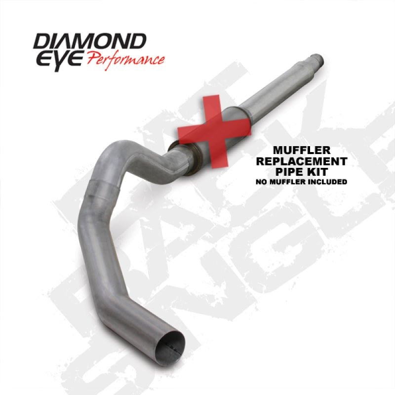 Diamond Eye KIT 5in CB MFLR RPLCMENT PIPE SGL AL: 03-07 FORD 6.0L F250/F350 - Crew Original