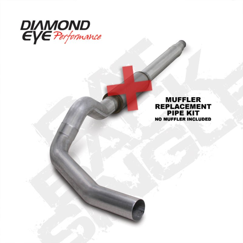 Diamond Eye KIT 5in CB MFLR RPLCMENT PIPE SGL AL: 94-97 FORD 7.3L F250/F350 PWRSTROKE - Crew Original