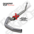 Diamond Eye KIT 5in TB SGL MFLR RPLCMENT PIPE AL: 94-02 DODGE CUMMINS 5.9L W/ RP #510220 - Crew Original