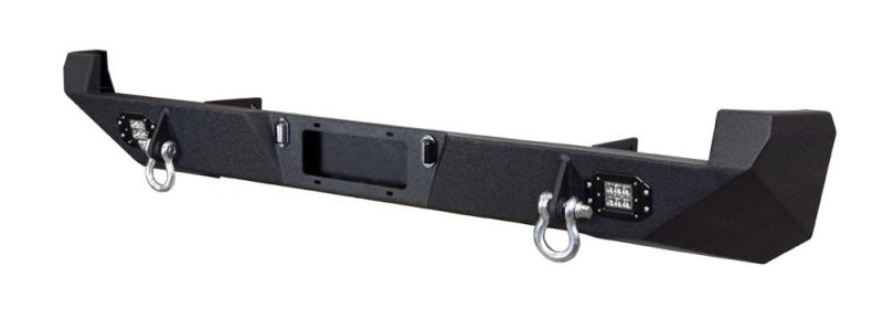 DV8 Offroad 05-15 Toyota Tacoma Rear Bumper - Black Powdercoat - Crew Original