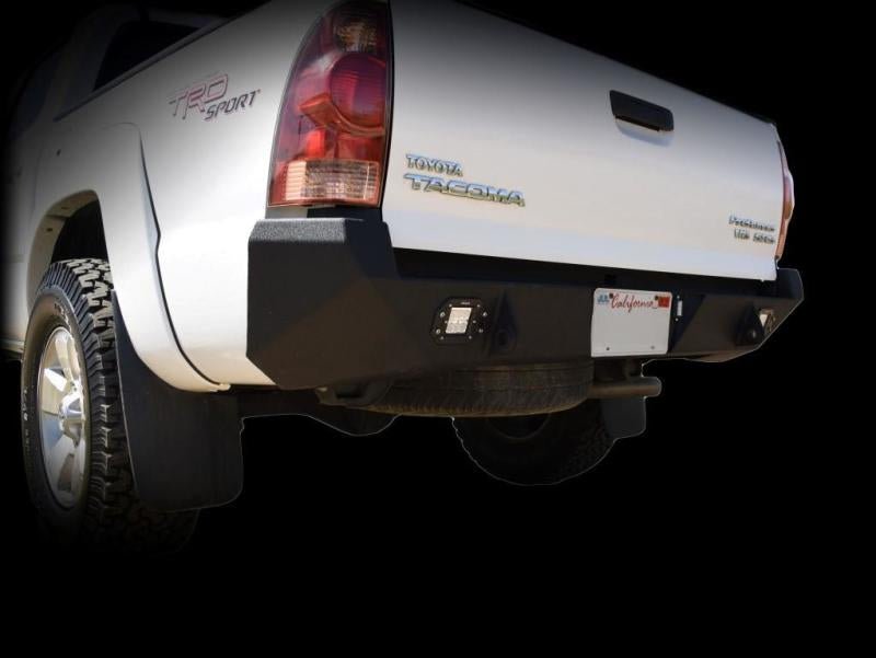 DV8 Offroad 05-15 Toyota Tacoma Rear Bumper - Black Powdercoat - Crew Original