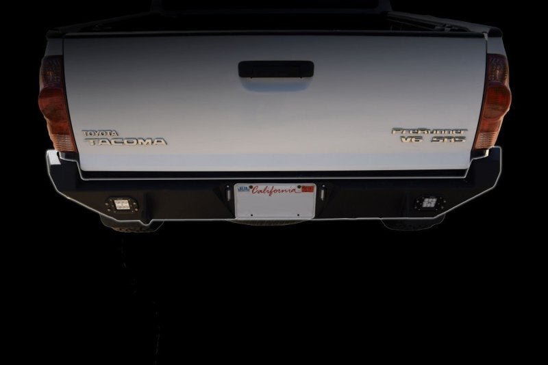 DV8 Offroad 05-15 Toyota Tacoma Rear Bumper - Black Powdercoat - Crew Original