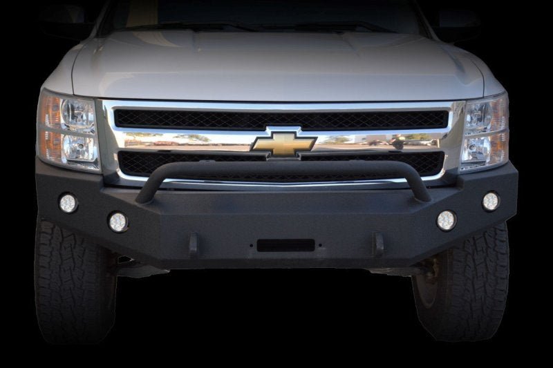 DV8 Offroad 07-13 Chevrolet Silverado 1500 Front Bumper - Black Powdercoat - Crew Original