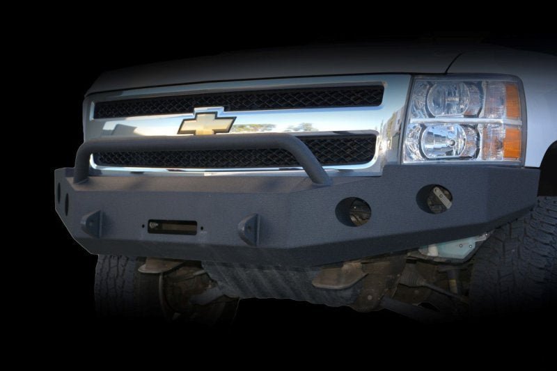 DV8 Offroad 07-13 Chevrolet Silverado 1500 Front Bumper - Black Powdercoat - Crew Original