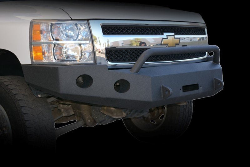 DV8 Offroad 07-13 Chevrolet Silverado 1500 Front Bumper - Black Powdercoat - Crew Original