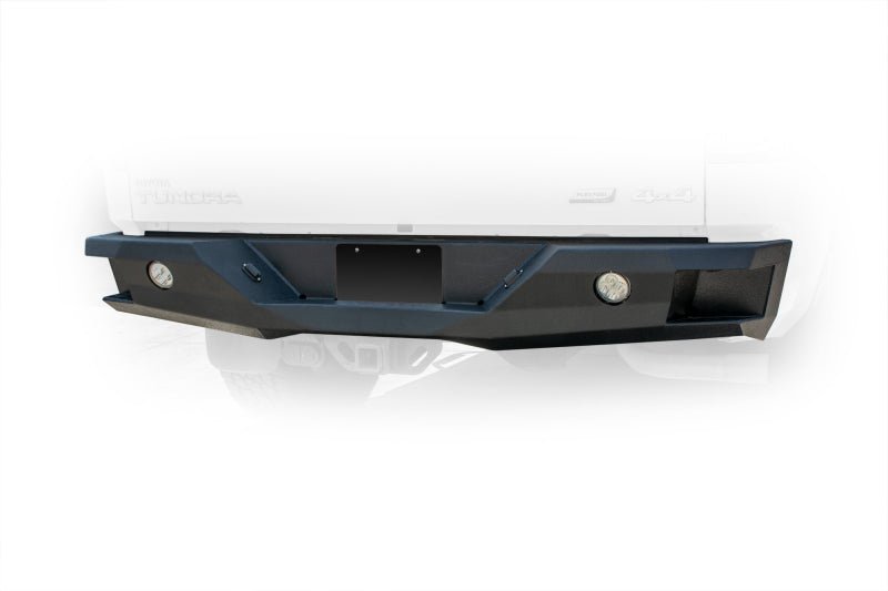 DV8 Offroad 07-13 Toyota Tundra Rear Bumper Winch Ready - Black Powdercoat - Crew Original