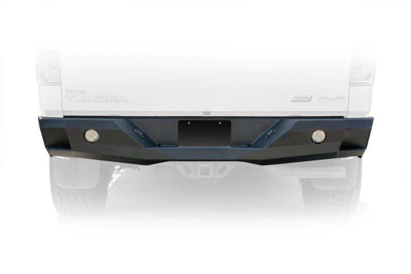 DV8 Offroad 07-13 Toyota Tundra Rear Bumper Winch Ready - Black Powdercoat - Crew Original