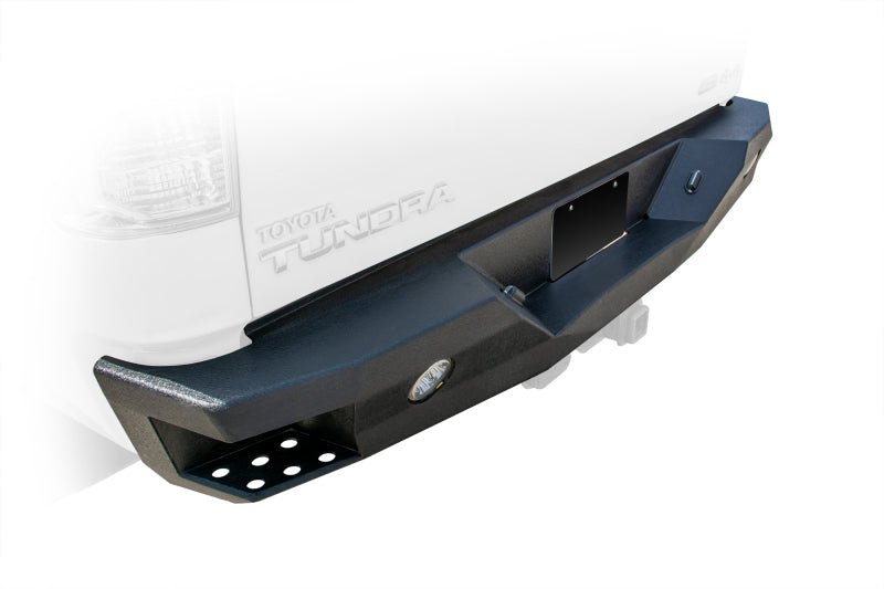 DV8 Offroad 07-13 Toyota Tundra Rear Bumper Winch Ready - Black Powdercoat - Crew Original