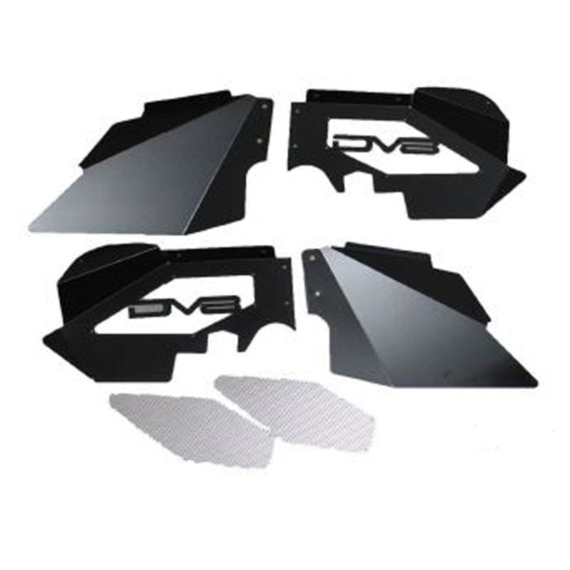 DV8 Offroad 07-18 Jeep Wrangler JK Front Aluminum Inner Fender - Raw - Crew Original