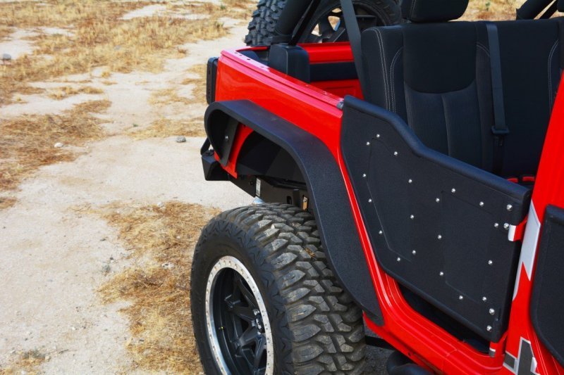 DV8 Offroad 07-18 Jeep Wrangler JK Front & Rear Slim Fenders - Crew Original