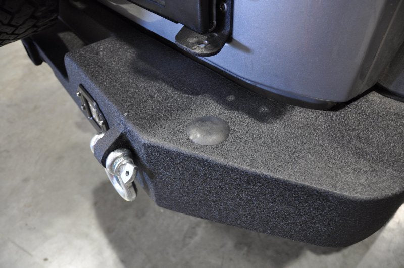 DV8 Offroad 07-18 Jeep Wrangler JK Full Length Rear Bumper w/ Light Holes - Crew Original