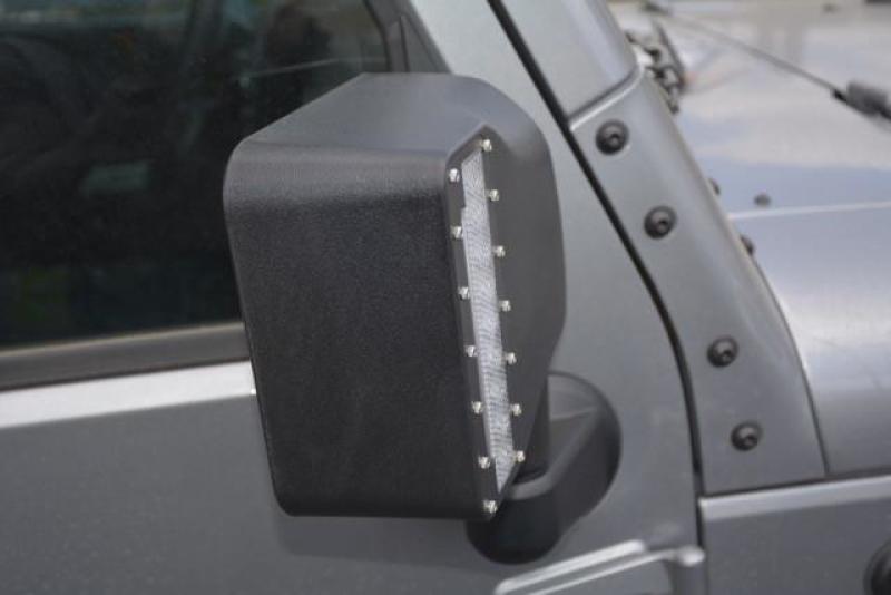 DV8 Offroad 07-18 Jeep Wrangler JK LED Mirror Housing w/ Turn Signal Option - Crew Original