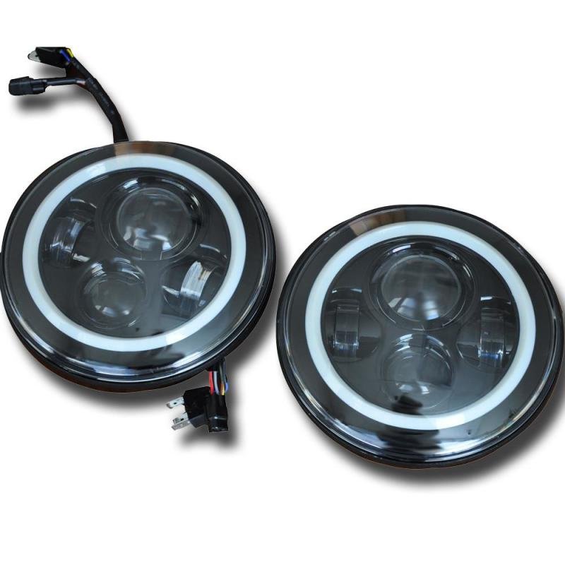 DV8 Offroad 07-18 Jeep Wrangler JK LED Projector Headlights - Crew Original