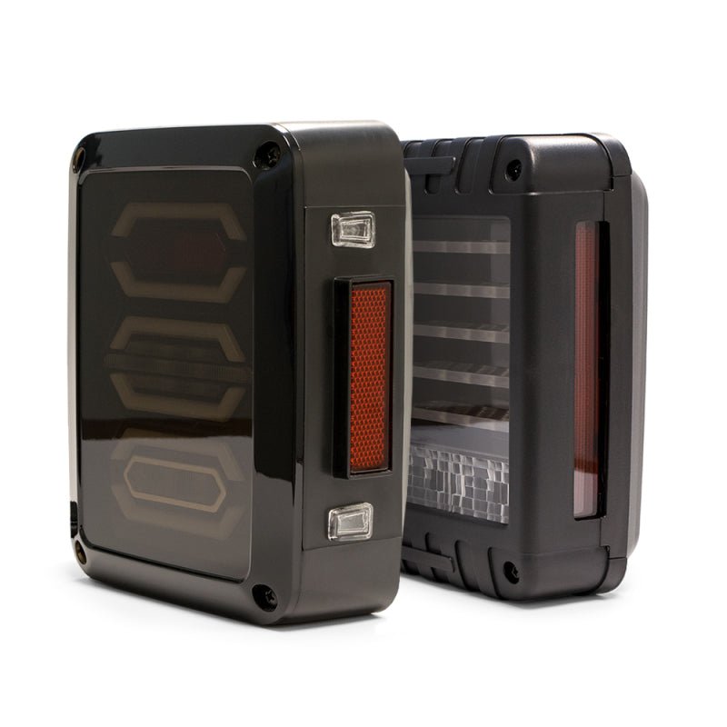 DV8 Offroad 07-18 Jeep Wrangler JK Octagon LED Tail Light - Crew Original