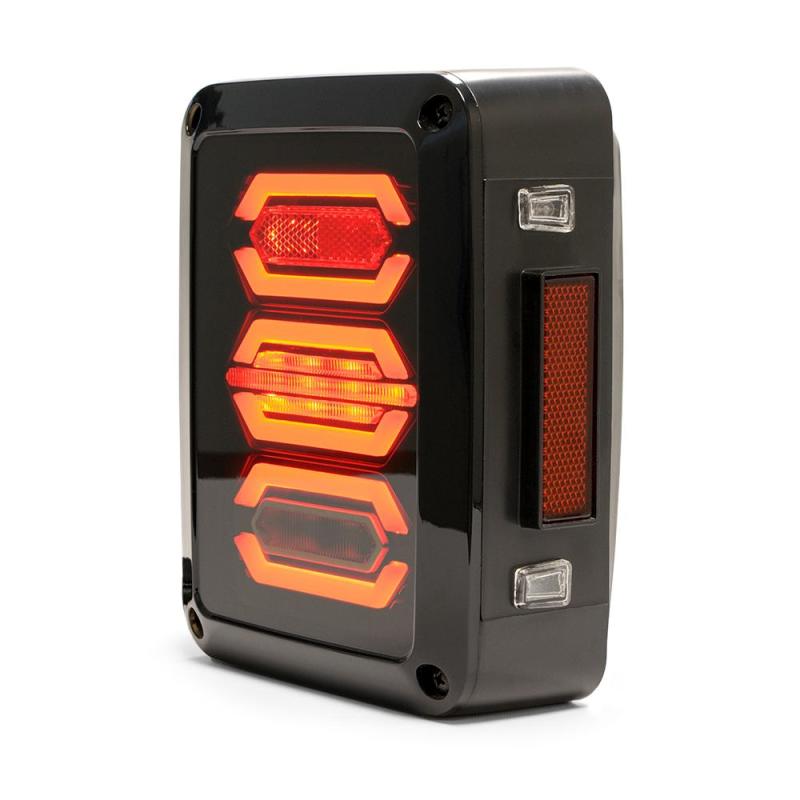 DV8 Offroad 07-18 Jeep Wrangler JK Octagon LED Tail Light - Crew Original