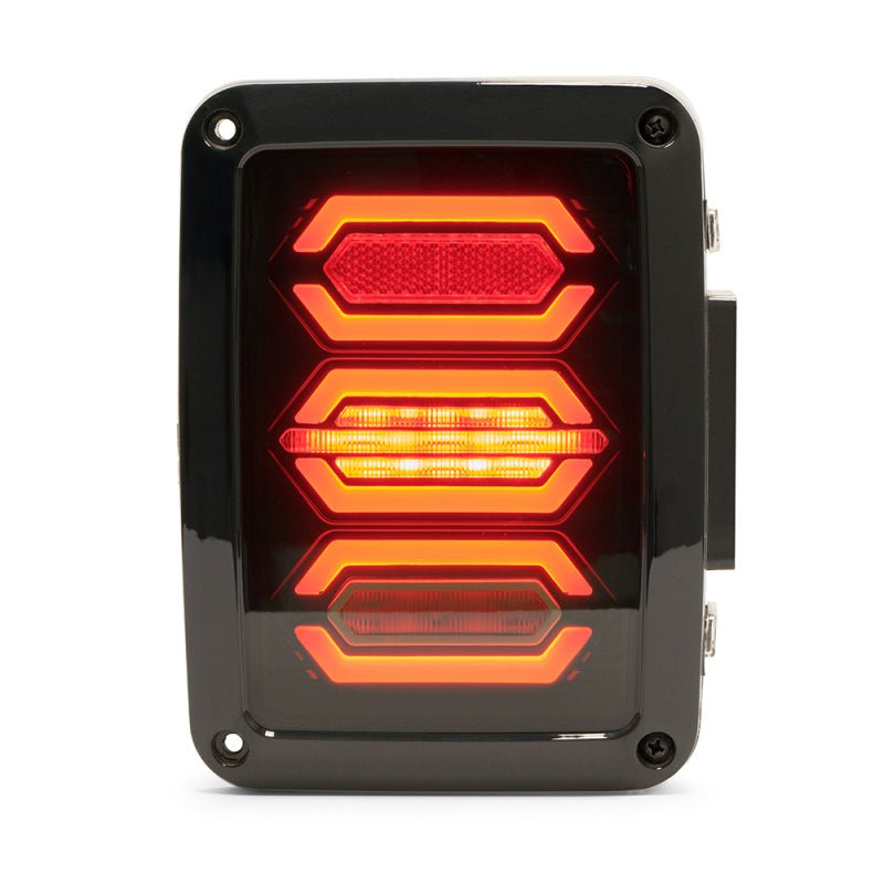 DV8 Offroad 07-18 Jeep Wrangler JK Octagon LED Tail Light - Crew Original