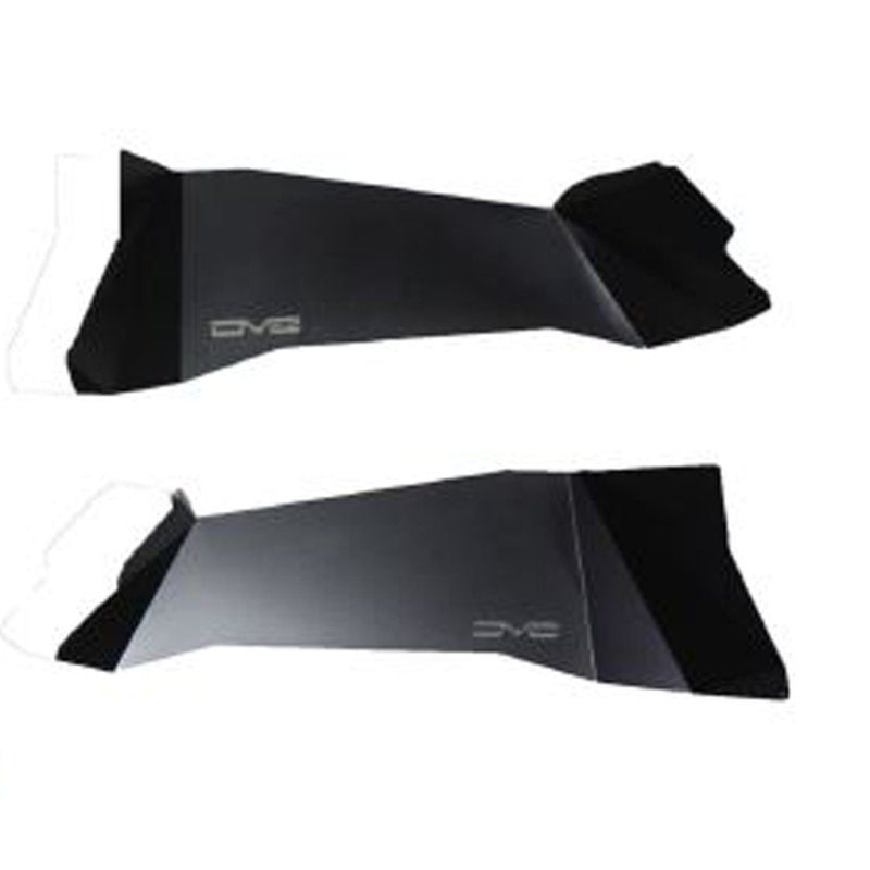 DV8 Offroad 07-18 Jeep Wrangler JK Rear Aluminum Inner Fender - Black - Crew Original