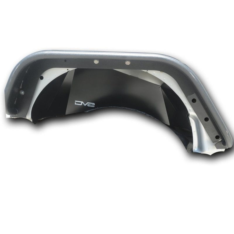DV8 Offroad 07-18 Jeep Wrangler JK Rear Aluminum Inner Fender - Black - Crew Original