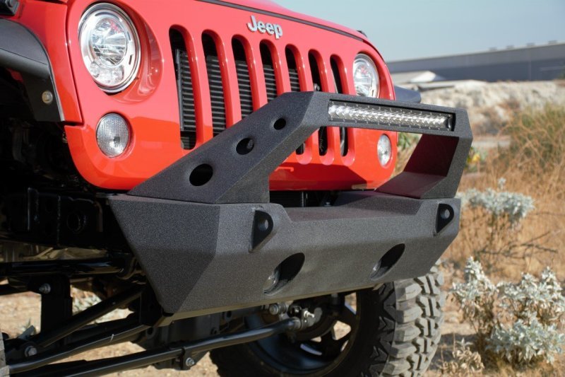DV8 Offroad 07-18 Jeep Wrangler JK/JL Front Stubby Bumper - Crew Original