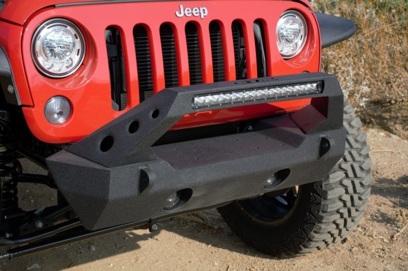 DV8 Offroad 07-18 Jeep Wrangler JK/JL Front Stubby Bumper - Crew Original