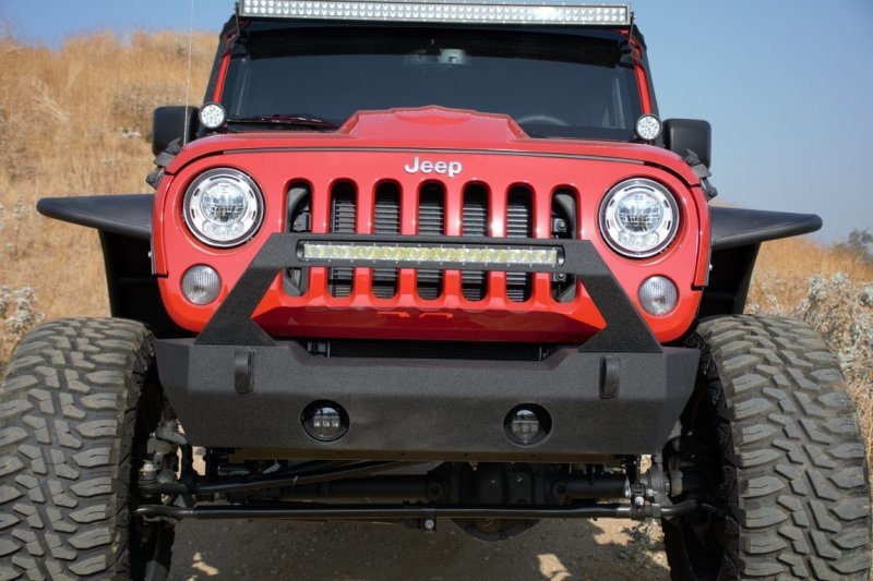 DV8 Offroad 07-18 Jeep Wrangler JK/JL Front Stubby Bumper - Crew Original