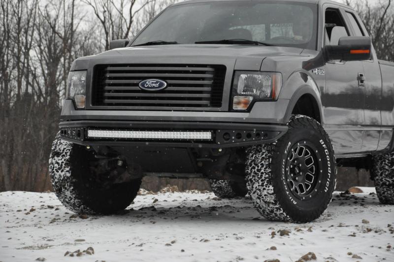 DV8 Offroad 09-14 Ford F-150 Baja Style Front Bumper - Crew Original