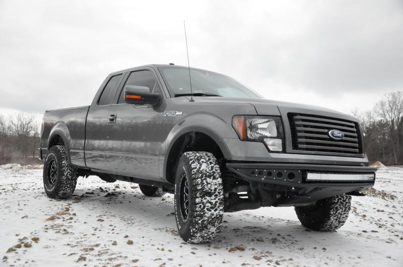 DV8 Offroad 09-14 Ford F-150 Baja Style Front Bumper - Crew Original