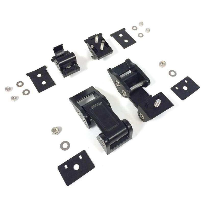 DV8 Offroad 2007-2018 Jeep Rocklaw Hood Catch System - Crew Original