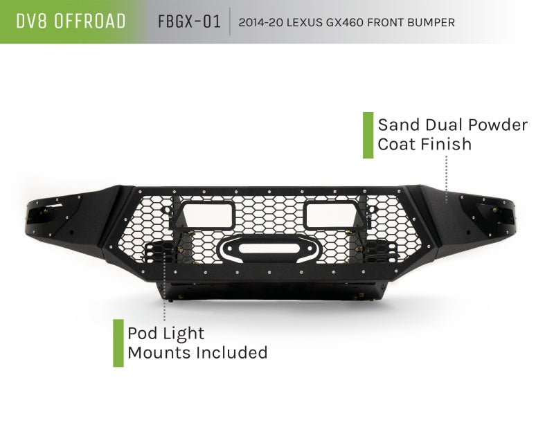 DV8 Offroad 2014+ Lexus GX460 Front Bumper - Crew Original