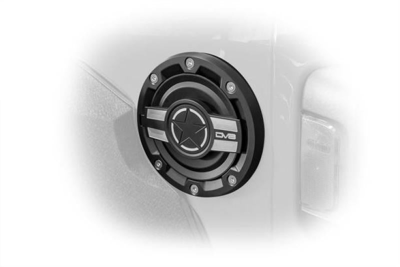 DV8 Offroad 2018+ Jeep JL Aluminum Fuel Door for 20-Pres Wrangler - Crew Original