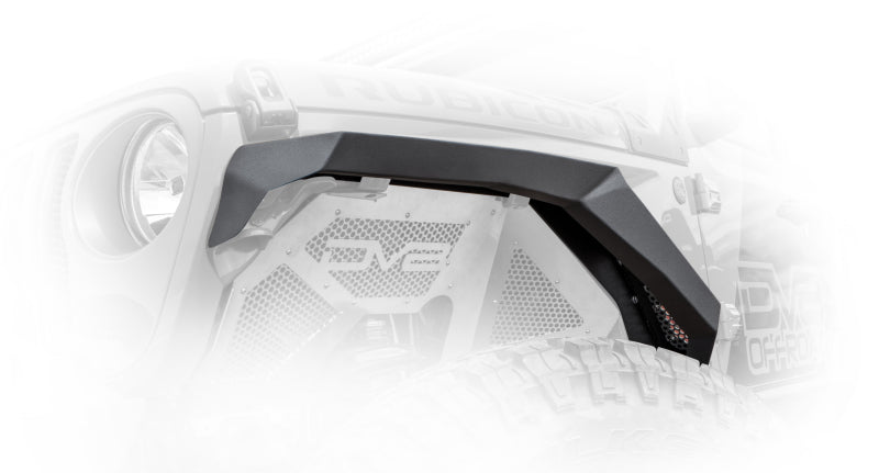DV8 Offroad 2018+ Jeep Wrangler JL Armor Fenders w/ LED Turn Signal Lights - Crew Original