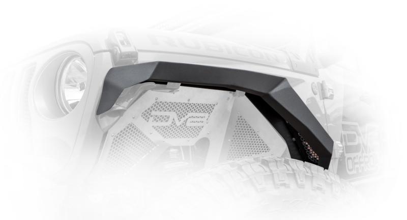 DV8 Offroad 2018+ Jeep Wrangler JL Armor Fenders w/ LED Turn Signal Lights - Crew Original