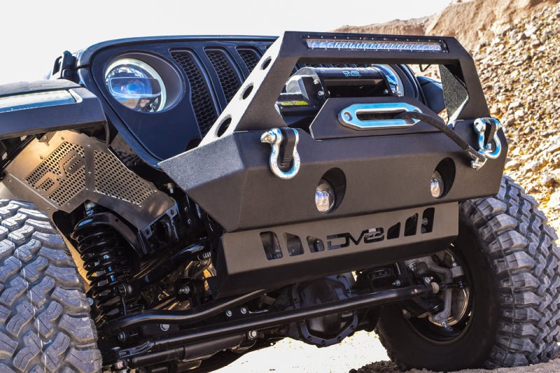 DV8 Offroad 2018+ Jeep Wrangler JL Front Sway Bar Skid Plate / Sway Bar Disconnect - Crew Original