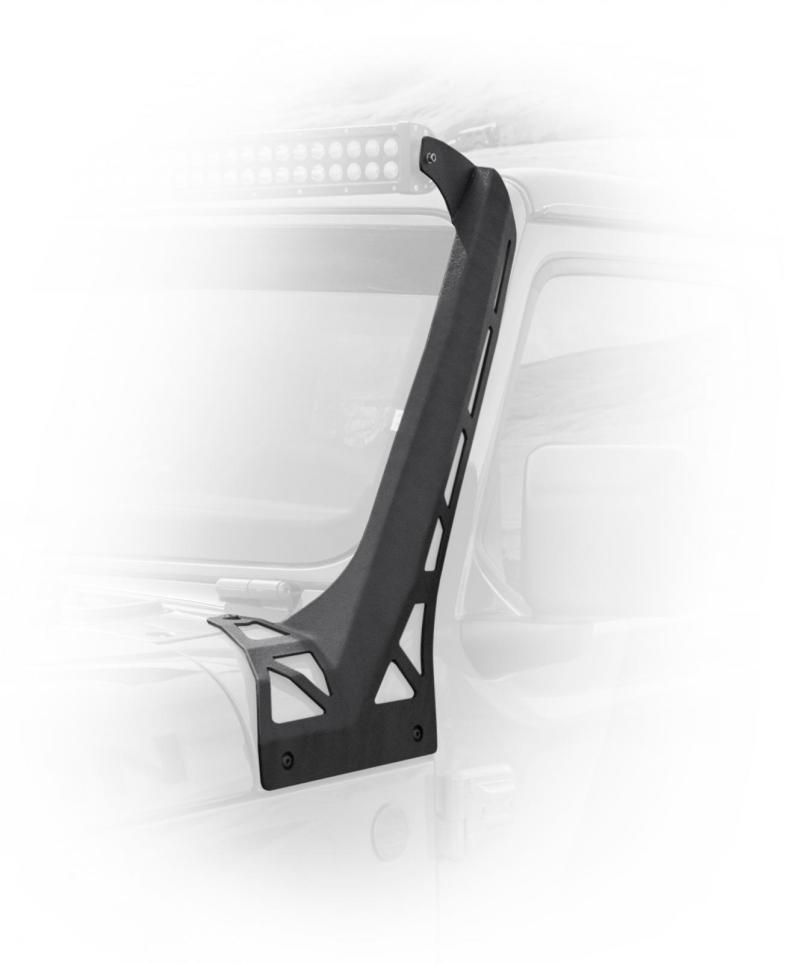 DV8 Offroad 2018+ Jeep Wrangler JL Over Windshield Light Bar Bracket - Crew Original