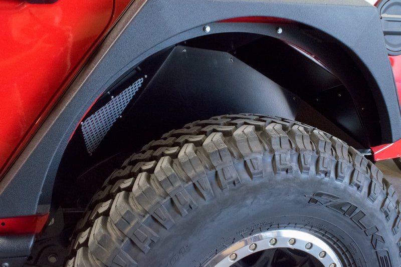 DV8 Offroad 2018+ Jeep Wrangler JL Rear Inner Fenders - Black - Crew Original