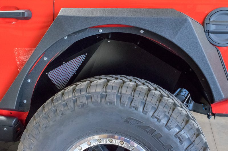 DV8 Offroad 2018+ Jeep Wrangler JL Rear Inner Fenders - Black - Crew Original